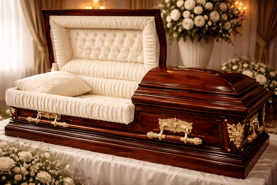 Casket interior view